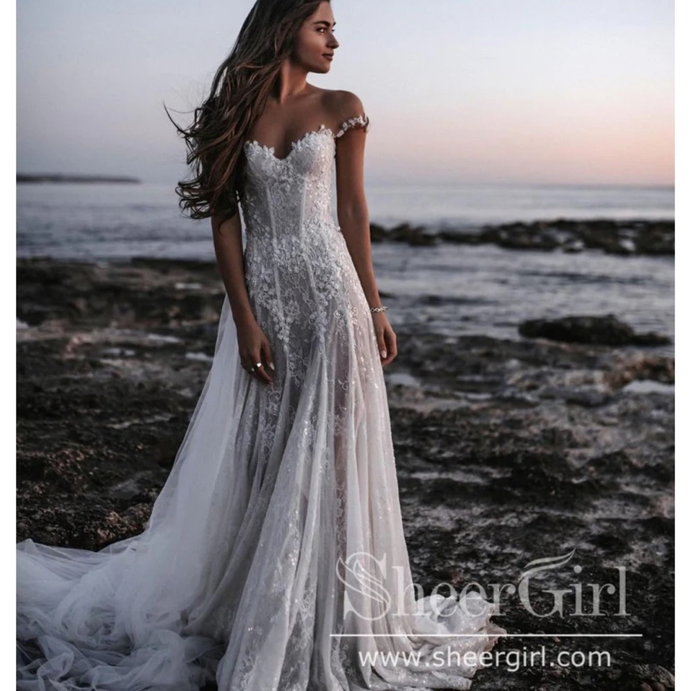 Wedding Dress- sheer girl